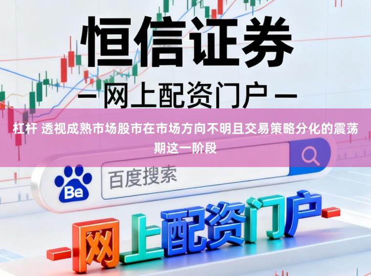 杠杆 透视成熟市场股市在市场方向不明且交易策略分化的震荡期这一阶段