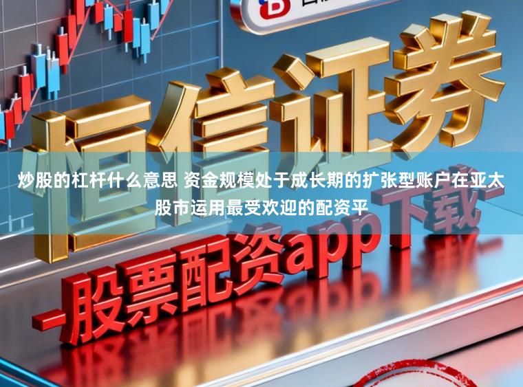 炒股的杠杆什么意思 资金规模处于成长期的扩张型账户在亚太股市运用最受欢迎的配资平
